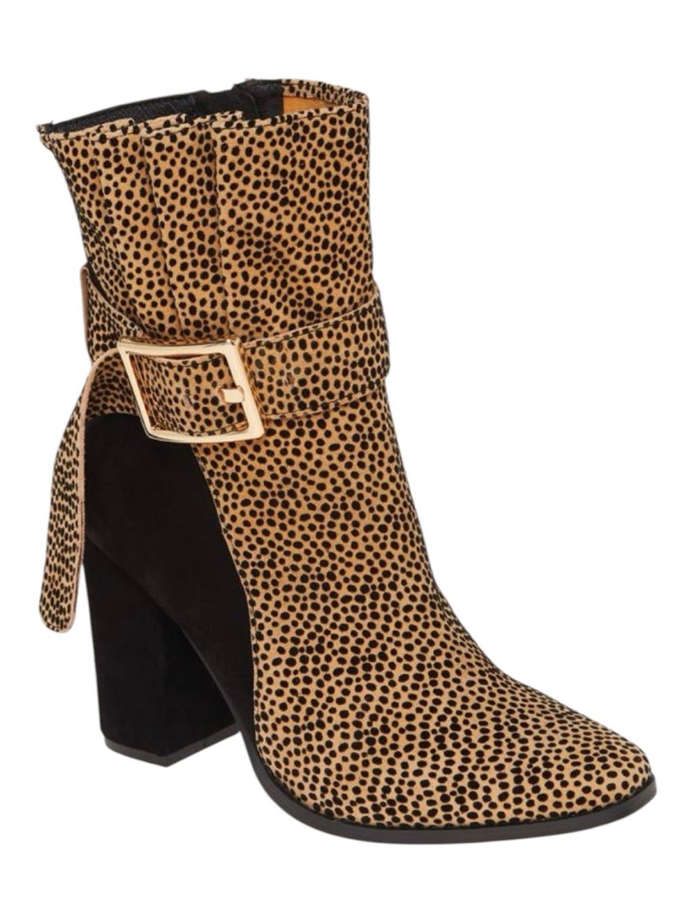 Cecelia New York Erika Mini Cheetah Calf Hair Ankle Boots Size 8 NIB